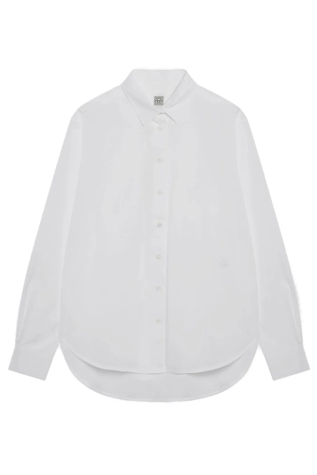 Áo sơ mi cotton Toteme nữ trắng